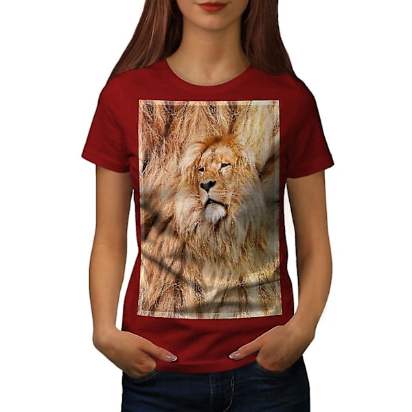 Lion Big Cat Beast T-shirt för kvinnor M