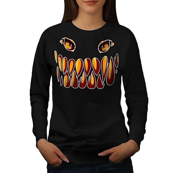 Smile Scary Smile Women Blacksweatshirt M