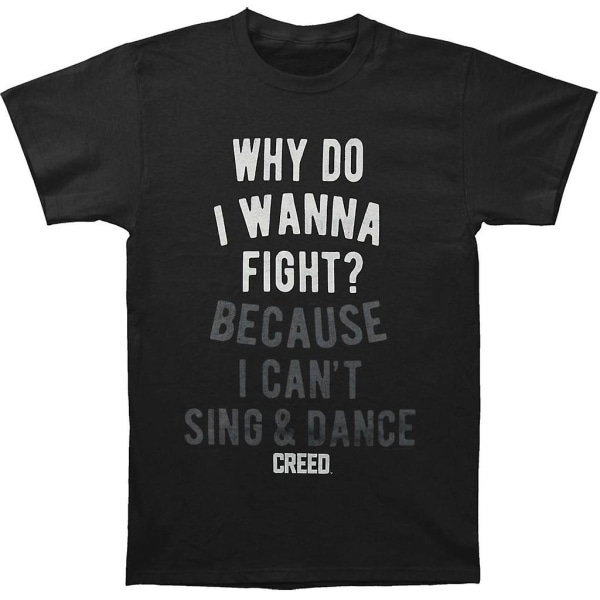 Creed (film) Wanna Fight T-shirt XL