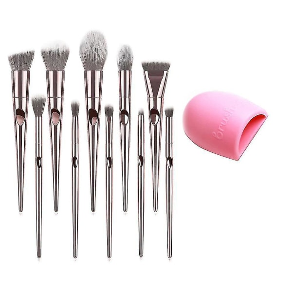 Tummen handavtryck våt och torr makeup borste set