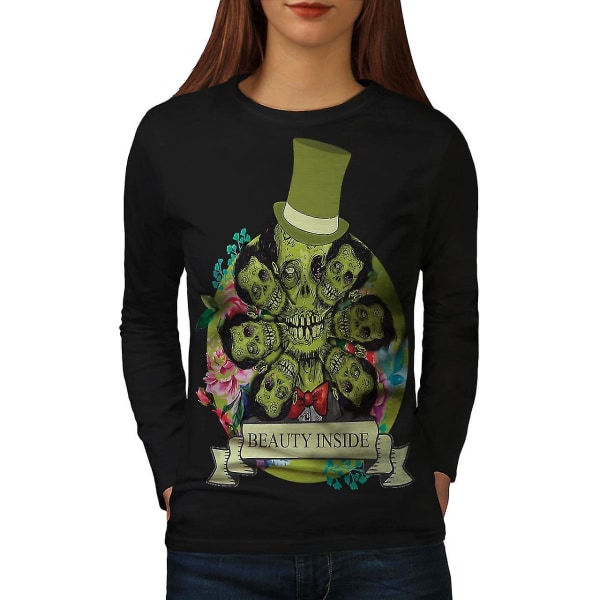 Beauty Brain Dead Women Blacklong Sleeve T-shirt S