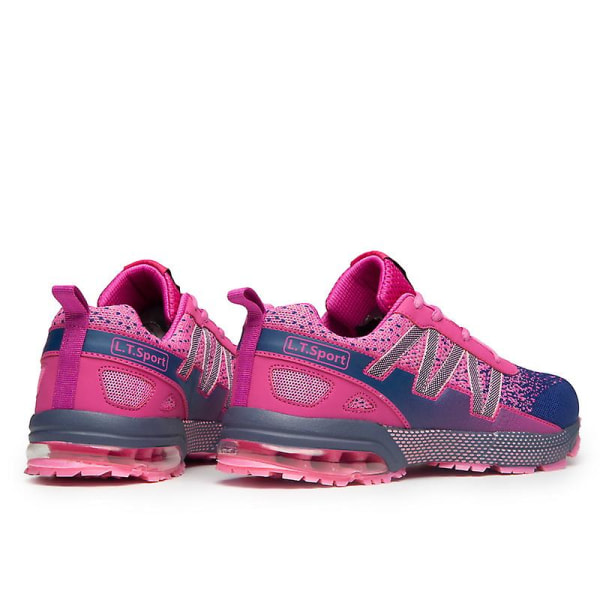 Sportlöparskor för män Andas Slitstarka Sneakers 8901 Pink 42