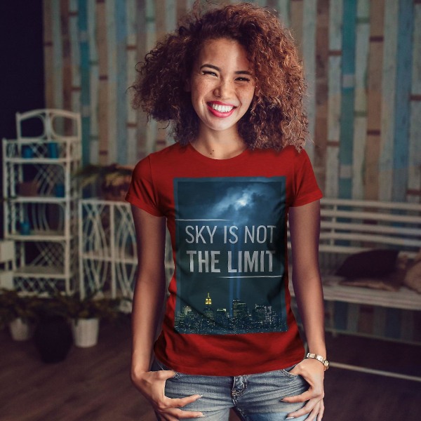 Sky Limit Urban Ray City Röd tröja för kvinnor L