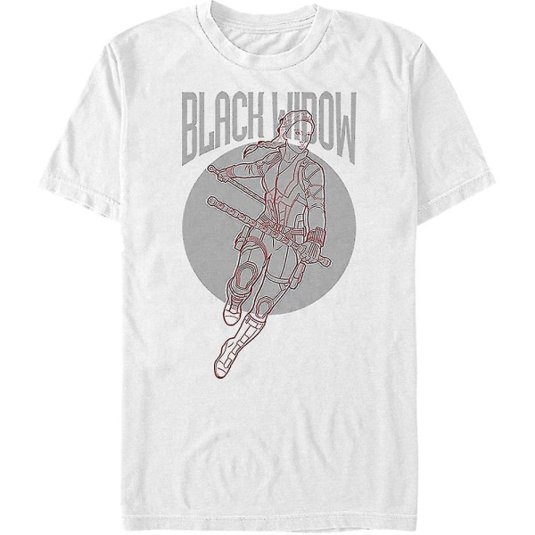 Black Widow Sketch Avengers Endgame T-shirt kläder XL