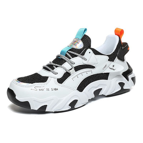 Basketskor för män Andas Sneakers Löparskor 3A6636 WhiteBlack 44