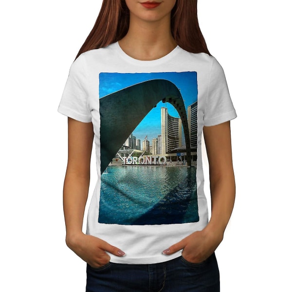 Toronto City Ca Fashion Women Whitet-shirt XL