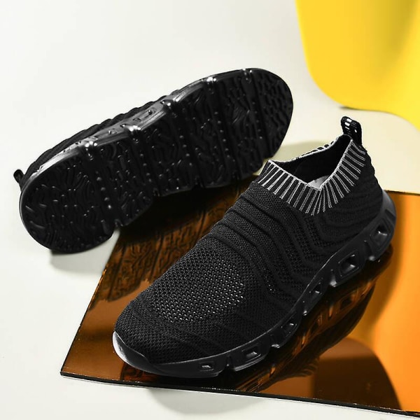 Herr Dam Sneakers Andas löparskor Mode Sportskor Yj902 Black 40