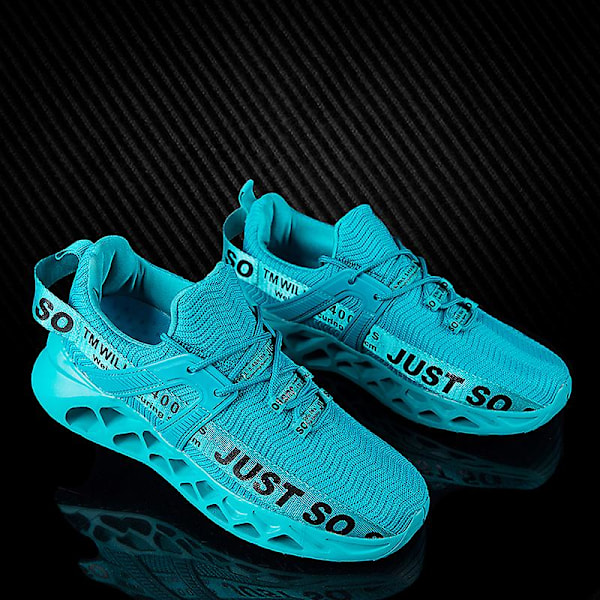 Herr Dam Sneakers Andas löparskor Mode Sportskor 2C003 Blue 43