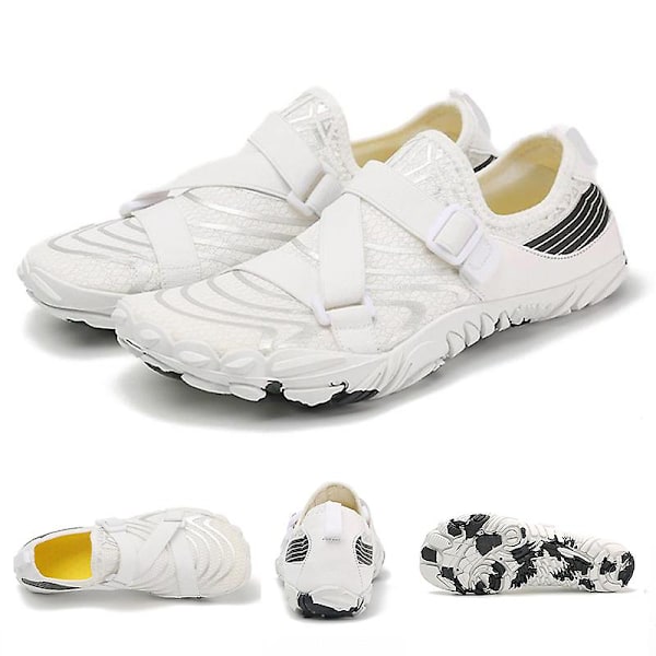 Vattenskor för män Snabbtorkande Sport Aqua Skor 3B1008 White 38