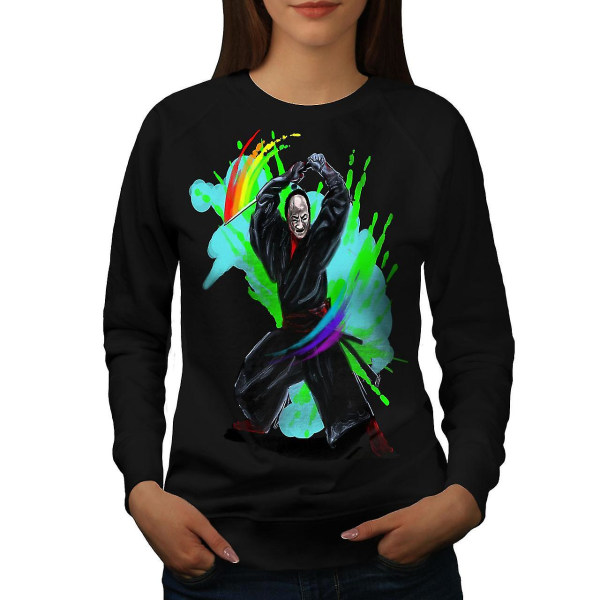 Fantasy Katana Blacksweatshirt för kvinnor L