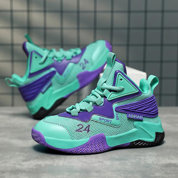 Basketskor för barn Andas Sneakers Löparskor för pojkar 668Hl Green 39