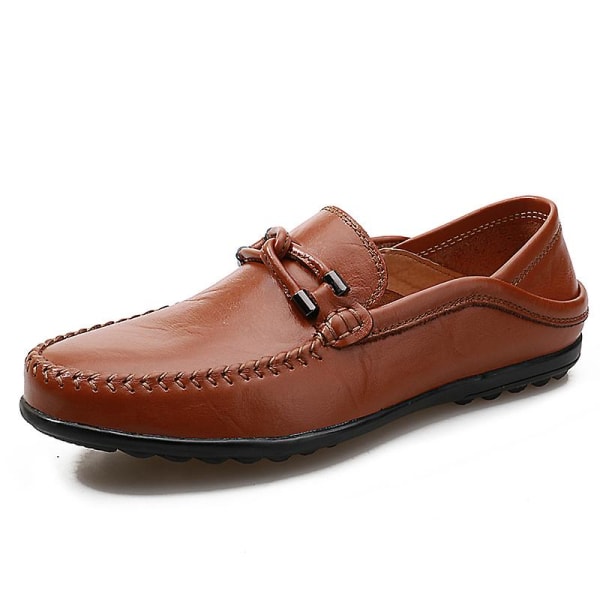Casual för män Mode Bekväm Loafer 2C2050 Brown 47