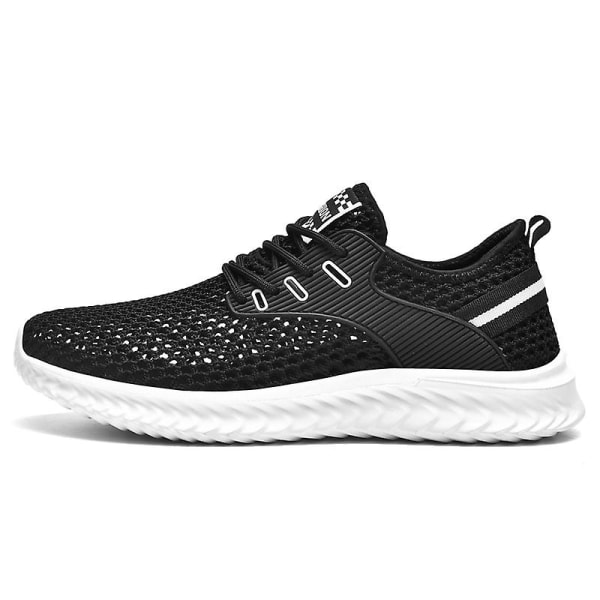 Sneakers för herr Löpartennisskor Lättviktsventilerande Sport Athletic 3C6920 BlackWhite 46