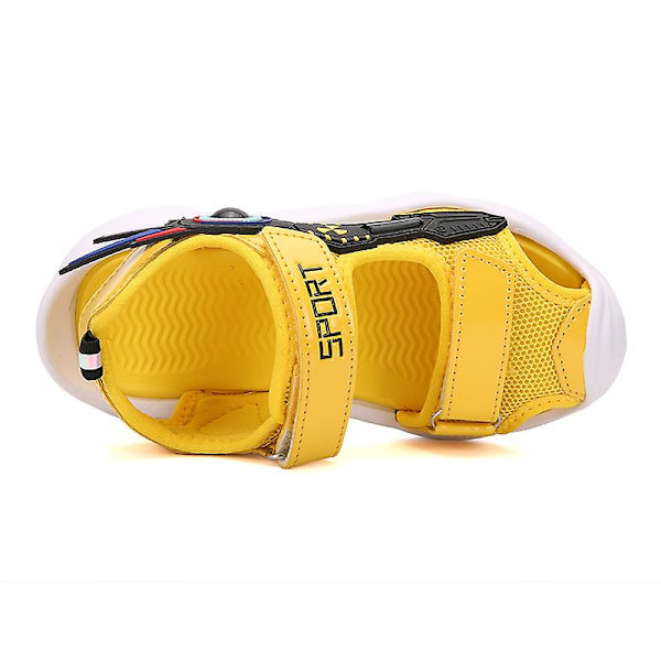 Barns strandtofflor Modesandaler Utomhus Halkfria inomhusskor 2101-3 Yellow 30