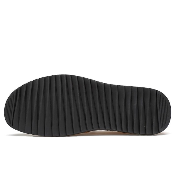 Casual för män Läder Loafers 0L602 Black 45