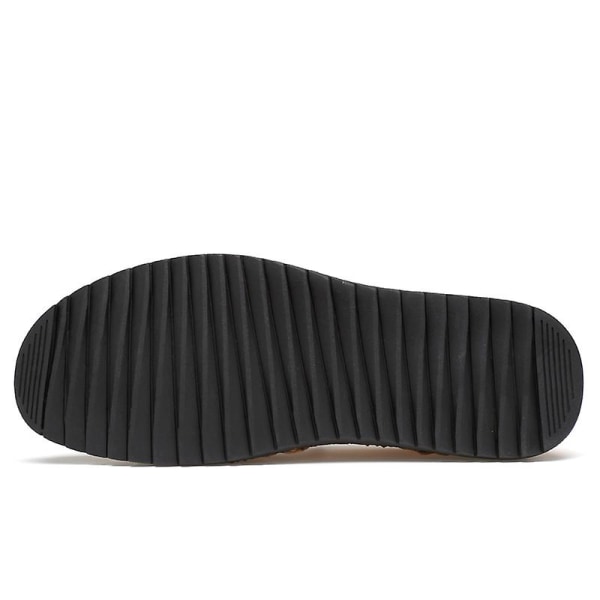 Casual för män Läder Loafers 0L602 Black 47