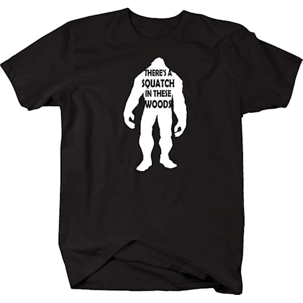 Sasquatch Det finns en squatch i dessa skogar Bigfoot T-shirt för män
