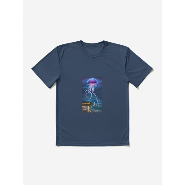 Elektrisk nattaktiv T-shirt Navy L_Front