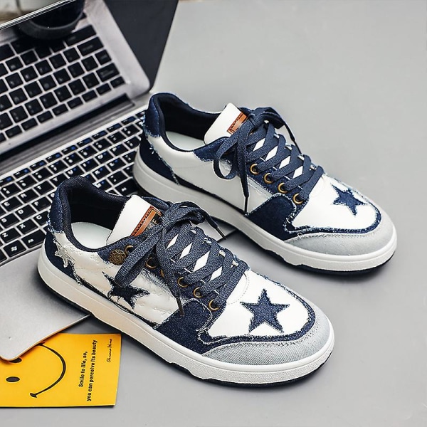 Herrsneakers Andas Skateboarding Skor Dam Löparskor 3Ah032A DarkBlue 39