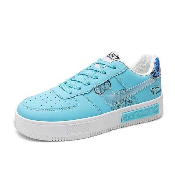 Herr Sneakers Andas Dam Skateboard Skor Löparskor Yjf076 Cyan 40
