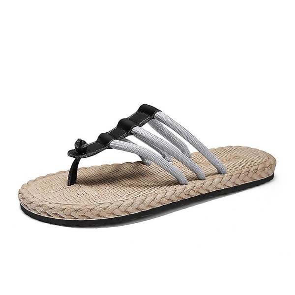 Herrsandaler Mode Casual Andas strandskor hgq223 Gray 43