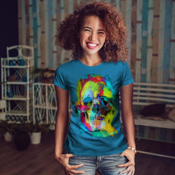 Färgrik Paint Rock Kunglig T-shirt för kvinnor 3XL