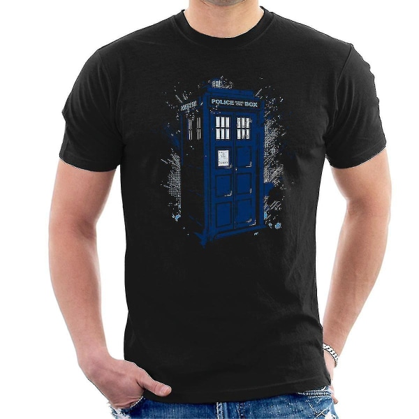 Resa i tiden Tardis Doctor Who T-shirt för män 2XL