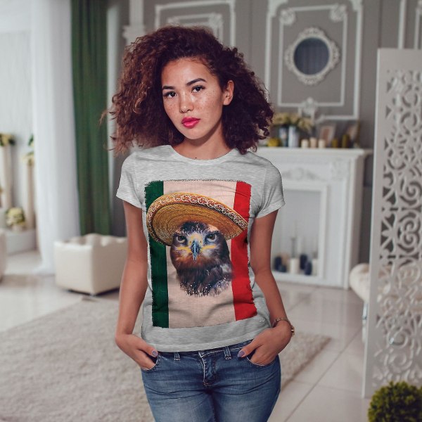 Eagle Bird Sombrero T-shirt för kvinnor 3XL
