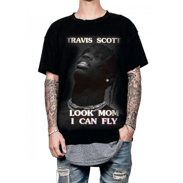 Astroworld Merch Black Tee Netflix Travis Scott T-shirt S