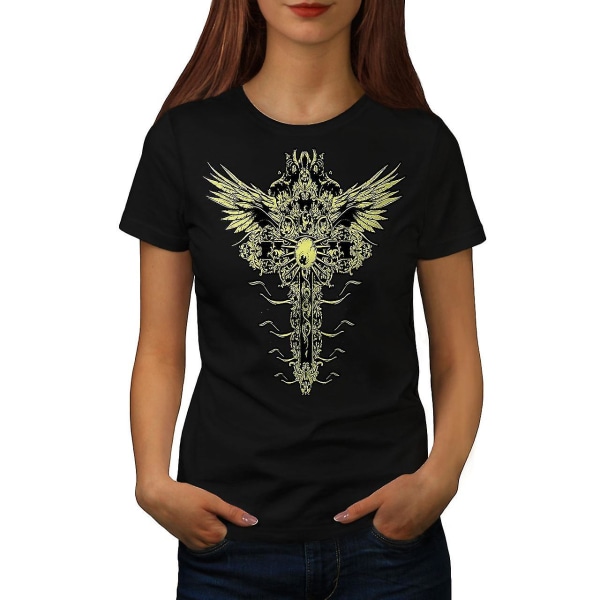 Gothic Funk Cross Women Blackt-shirt XXL