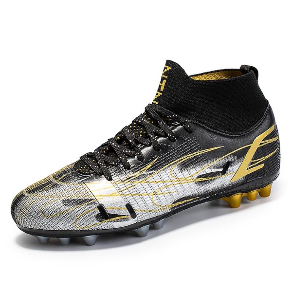 Fotbollsskor för män Spikes Fotbollsskor för ungdomar Ankelstövlar Athletic Sneaker 3C758G Black 38