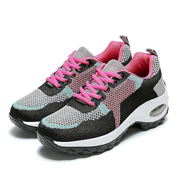 Damsneakers Andas löparskor Mode Sportskor 3A917 BlackPink 41