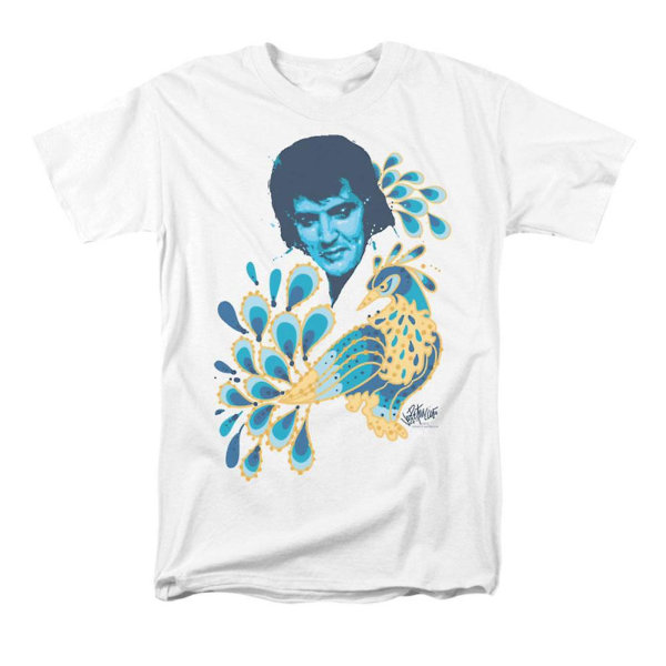 Elvis Presley Peacock T-shirt L