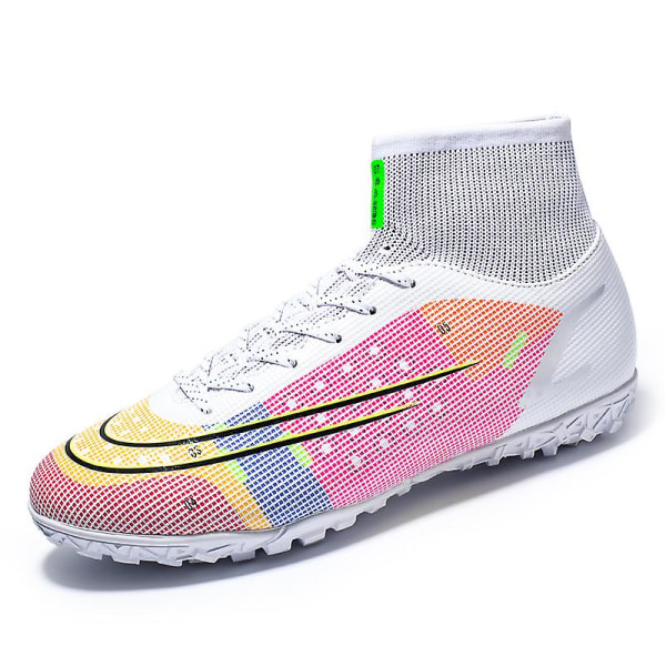 Fotbollsskor för män Halkfria fotbollsskor för herr, Gräs Fotbollssneakers Ck14 Pink1 41