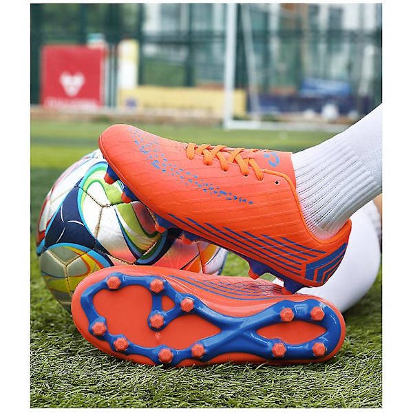 Män Athletic Outdoor Fotboll Sneaker Bekväma vuxna fotbollsskor Red 35