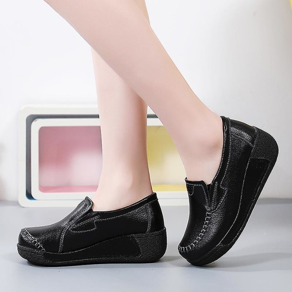 Damskor för casual Loaferskor Mammaskor 3A5588 Black 39