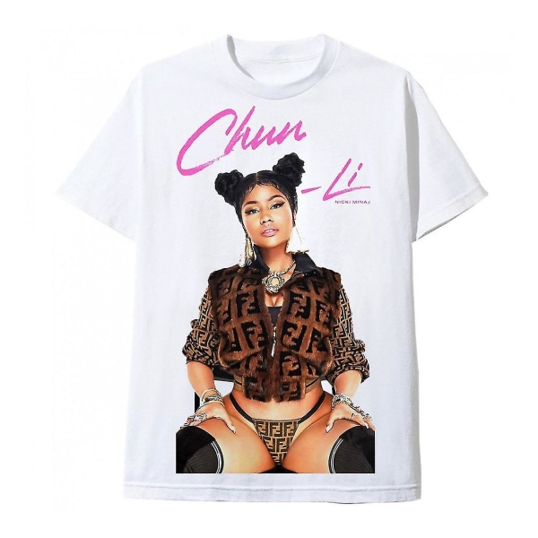 T-shirt Blanc Nicki Minaj Shun Li Cover Album S