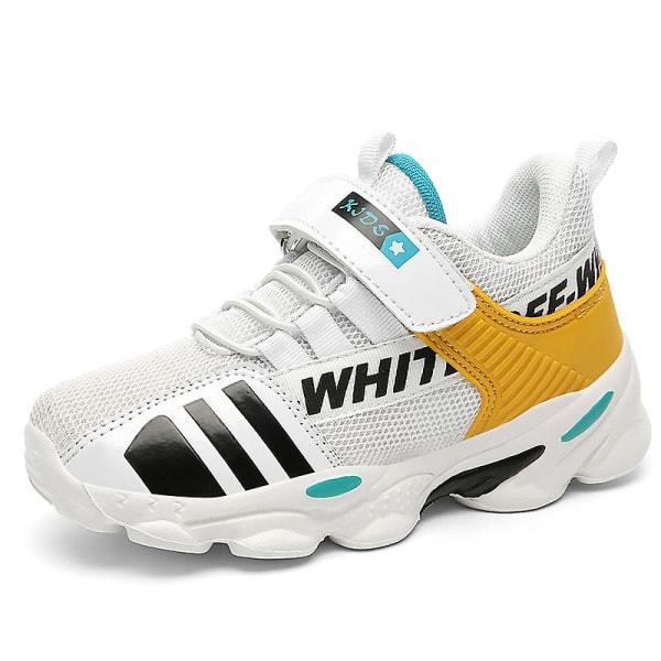 Sneakers för barn Mode löparskor Barn Sportskor som andas Yj9818 White 30
