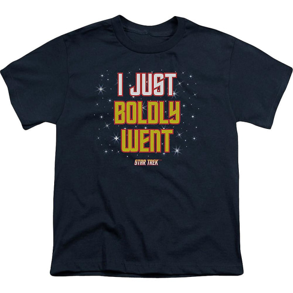 Ungdom I Just Boldly Went Star Trek Shirt XXXL