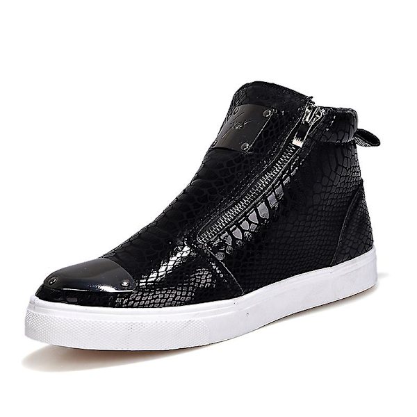 Herrskor Mode High-Top Casual Skor Sportskor 1Gb198 Black 38