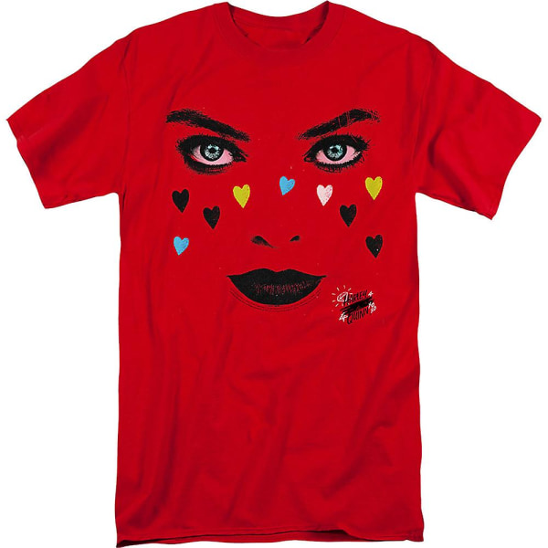 Harley Quinn Face Birds Of Prey T-shirt XXL