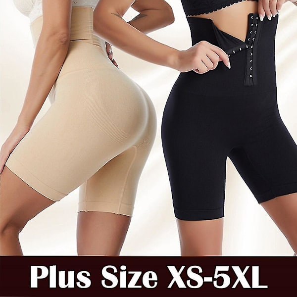 High Waist Trainer Body Shaper Shorts Kvinnlig Bantning Fajas Kvinnor Fast Magkontroll Med Krok Butt Lifter Shapewear Trosor,beige