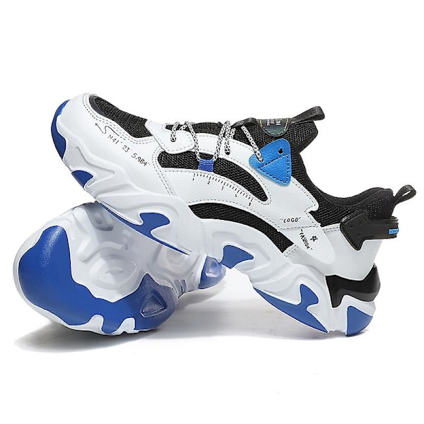 Basketskor för män Andas Sneakers Löparskor 3A6636 BlackBlue 41