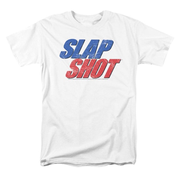 Slap Shot Blå & Röd Logotyp T-shirt L