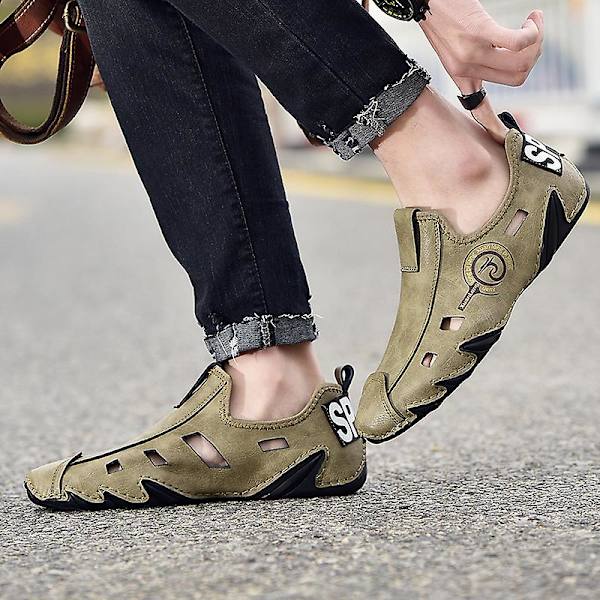 Herrskor Casual Bönskor 1G2234 Khaki 43