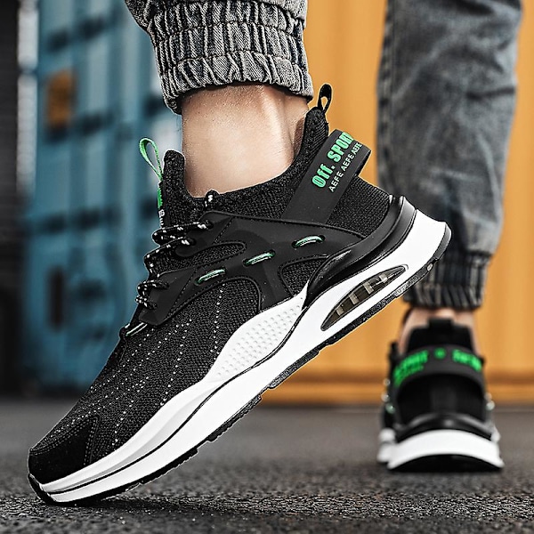 Sneakers för män Mode Utomhus Casual Sport Jogging Skor 856 Black 41