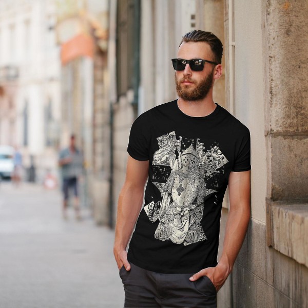 Knight Warrior Men Blackt-shirt L