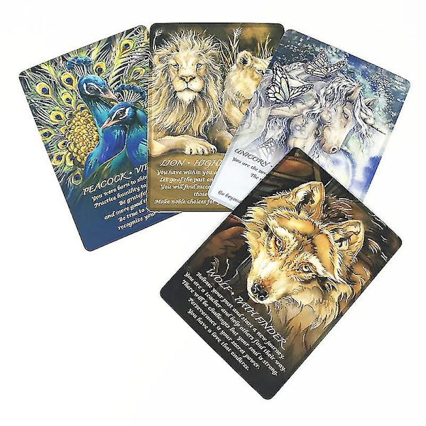 Tarotkort Spirits Of The Animals Oracle- set Festunderhållning Brädspel för vuxna barn50st Ts90