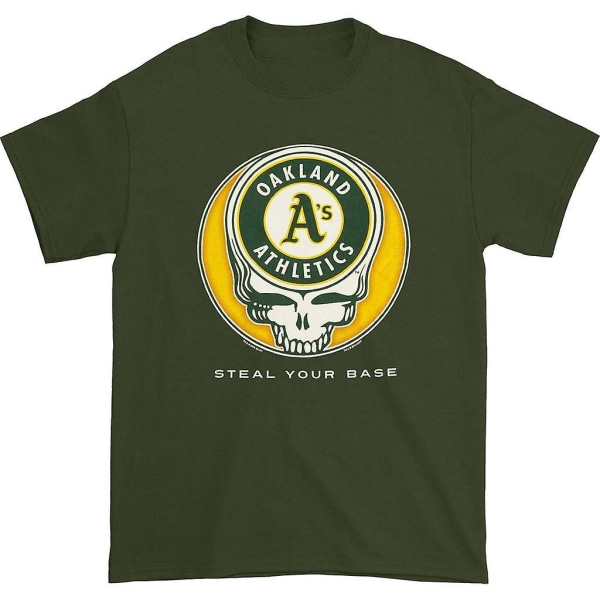 Grateful Dead Oakland Athletics Steal Your Base T-shirt L