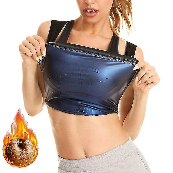 Lequeen Män Neopren Svett Bastuväst Waist trainer Slimming Body Shapers Väst Shapewear Korsett Gym Underkläder Dam Fat Burn Linne,väst Dam 2XL- to 3XL